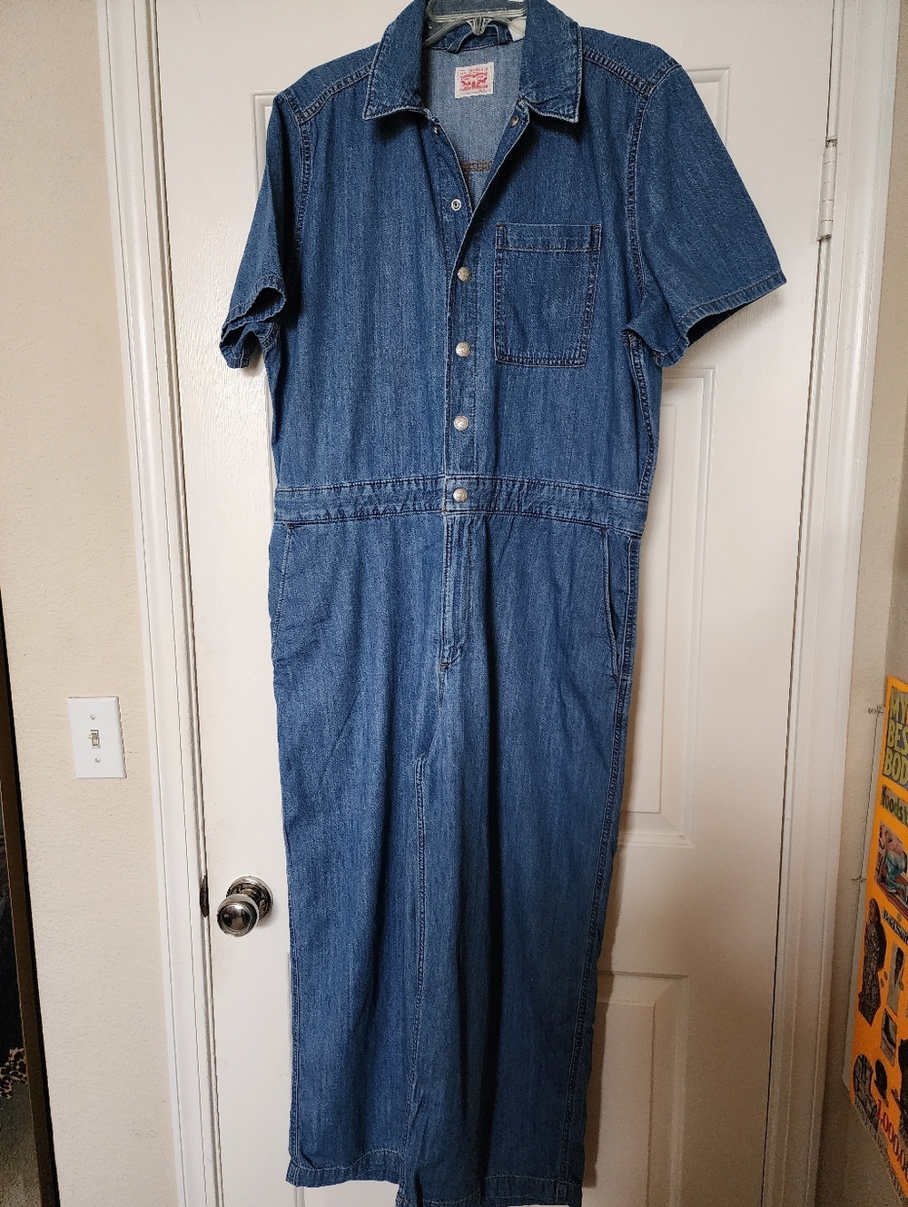 Levi's womens Blue Denim Jumpsuit.